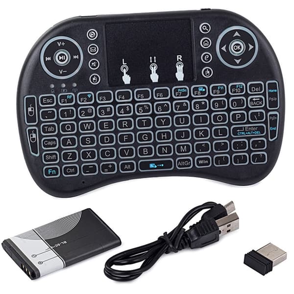 Trådlöst Mini Tangentbord Touchpad 2,4Ghz för IP-TV och Mer