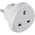 Miniatyrbild 1 av 4: Electraline Storbritannien till Frankrike/Europa reseadapter, vit - 70058