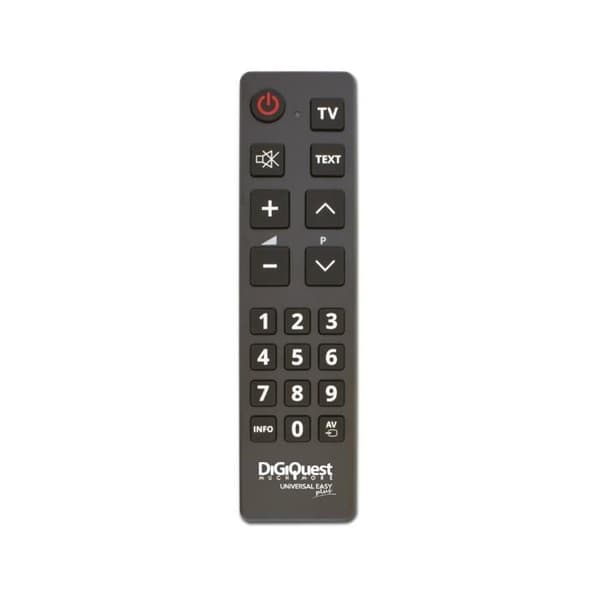 TV-fjärrkontroll - videospelarfjärrkontroll - musikspelarfjärrkontroll Digiquest Svart