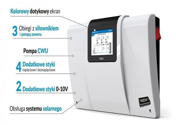 Tech - STI3PLUSWH - Installationskontroll (stöd för 3 ventilställdon + sol) i-3PLUS vit