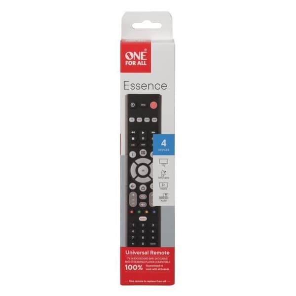 ONE FOR ALL universell fjärrkontroll - URC1242 – Essence Basic 4in1 Svart
