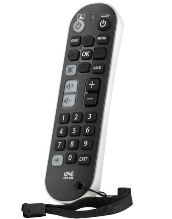 ONE FOR ALL URC6820 Universal Zapper 2-i-1-fjärrkontroll Vit, Svart