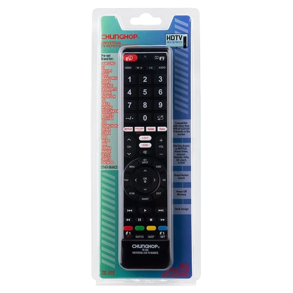 Fjärrkontroll CHUNGHOP TX-01E Universal TV-fjärrkontroll Ersättning