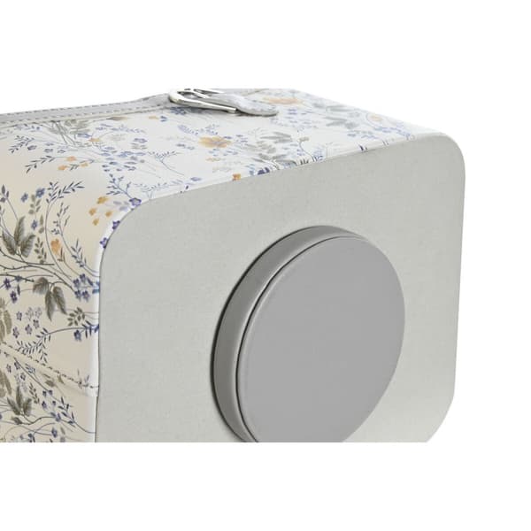 Fjernbetjening holder DKD Home Decor Hvid Grå Syren Lyserød 2 enheder