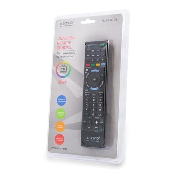 SAVIO RC-08 TV FJÄRRKONTROLL TRYCK KNAPPAR