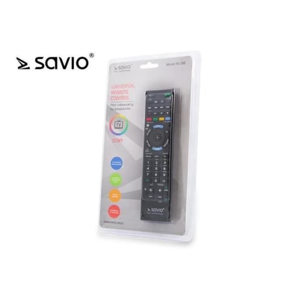 SAVIO RC-08 TV FJÄRRKONTROLL TRYCK KNAPPAR