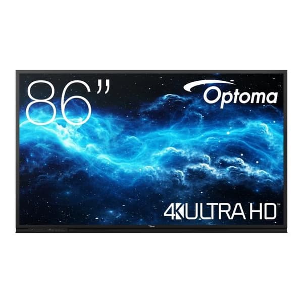 LCD plattskärm - Optoma - Creative Touch 3862RK - 86" - 4K - LED-bakgrundsbelyst Svart