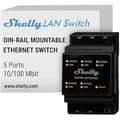 Miniatyrbild 1 av 5: LAN switch/switch - SHELLY - LAN Switch - DIN-skena montering - 5 RJ45-portar