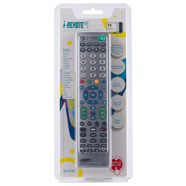 Fjärrkontroll I-REMOTE TR577E Universal TV-fjärrkontroll Ersättning