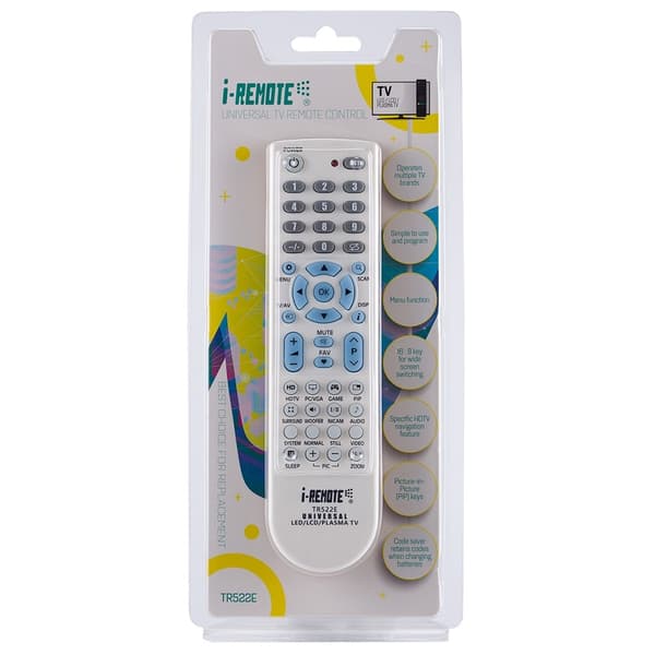 Fjärrkontroll I-REMOTE TR522E Universal TV-fjärrkontroll Ersättning
