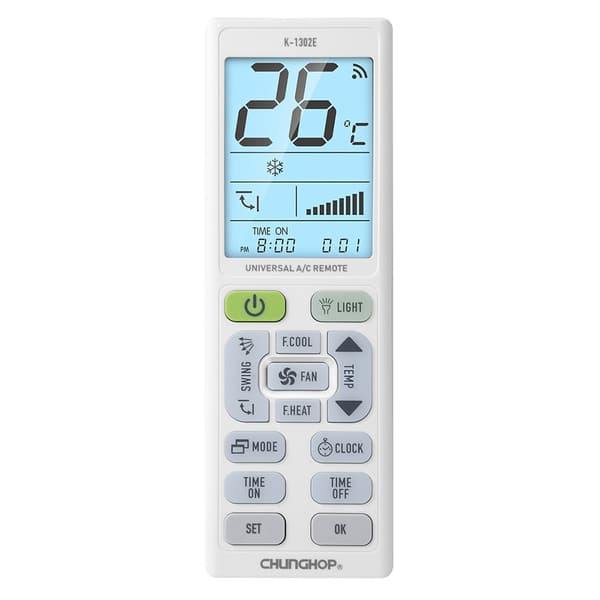 Fjernbetjening CHUNGHOP K-1302E Universal Reserveklimaanlæg AC
