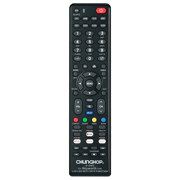 Fjärrkontroll CHUNGHOP E-S902 För Skyworth TV TV-fjärrkontroll Ersättning