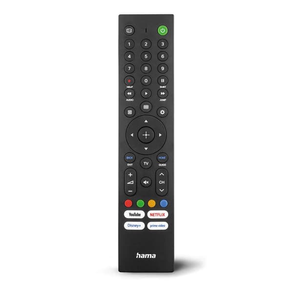 Universalfjernkontroll for Sony TV-er med selvlysende knapper og strømknapp Sort