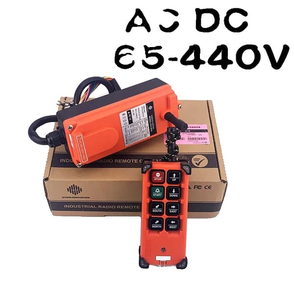 Industriell radio fjärrkontroll, IP65 skydd, 100 meters räckvidd,65-440V 1T1R EN