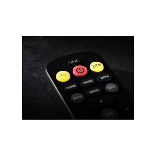 One For All universell fjernkontroll 2-i-1 Senior Big Button URC6821 Svart