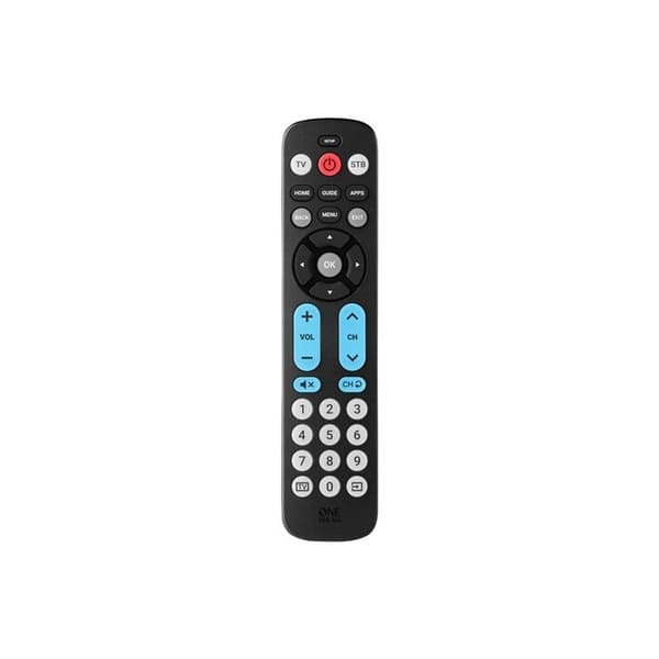 One For All universell fjernkontroll 2-i-1 Senior Big Button URC6821 Svart