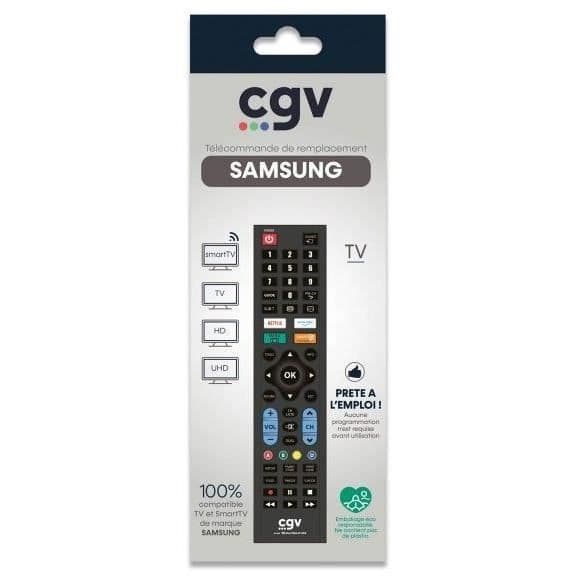 Ersättningsfjärrkontroll - CGV - FIDELIO Samsung - För Samsung-TV-apparater - Ingen programmering - Klar att använda