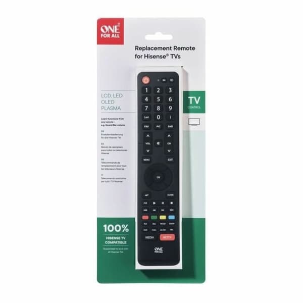 Hisense Universal Fjernbetjening One For All Sort