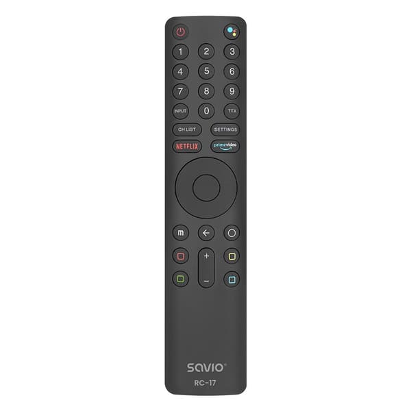 SAVIO RC-17 Yleis-/Vaihtokaukosäädin XIAOMI-televisiolle – ÄLYTELEVISIO musta