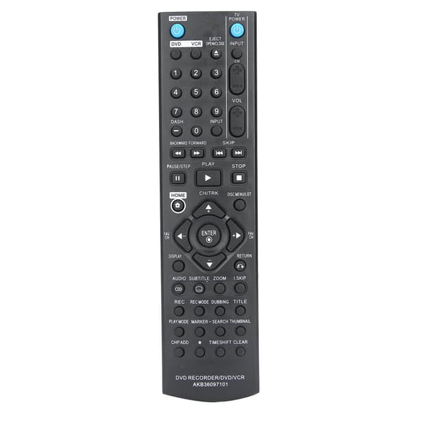 Ersättningsfjärrkontroll för LG DVD/VCR/DVDR-inspelare