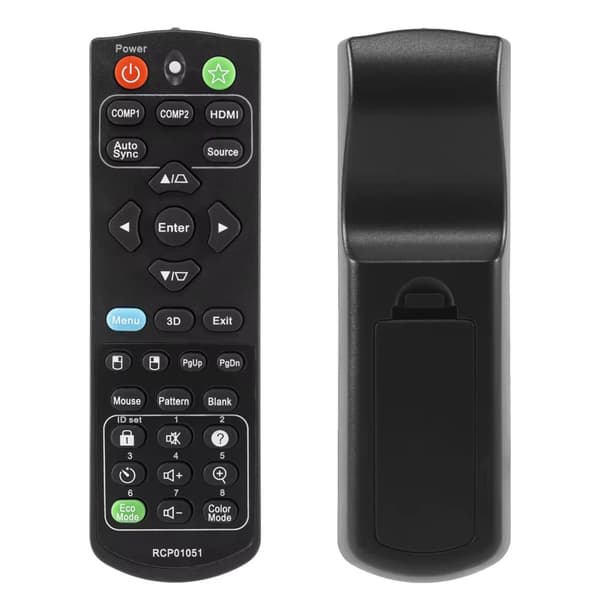 RCP01051 fjärrkontroll för ViewSonic PJD5155, PJD5250, PJD5151 projektorer