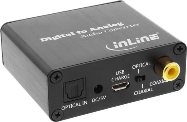 InLine digitaalinen analoginen audiomuunnin (DAC) / High-Res-ääni