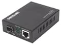 Miniatyrbild 1 av 8: Intellinet Gigabit PoE+ Media Converter - Media Converter - GigE - 10Base-T, 100Base-TX, 1000Base-T - RJ-45 / SFP (mini-GBIC) - upp till 120 km
