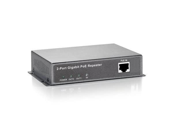 LevelOne Repeater POR-0122 2X RJ-45GB PoE Sort
