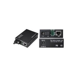 DIGITUS WDM Media Converter - Singlemode - Gbit Ethernet - RJ45 / SC - BiDi - Tx1310nm / Rx1550nm - Upp till 20 km - Svart