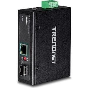 TRENDnet TI-PF11SFP - Mediamuunnin - GigE - 10Base-T, 100Base-TX, 1000Base-T - RJ-45 / SFP (mini-GBIC) - jopa 40 km (TI-PF11SFP)