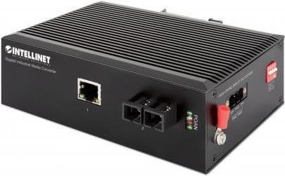 Intellinet - Media Converter - GigE - 10Base-T, 1000Base-SX, 100Base-TX, 1000Base-T - RJ-45 / SC enkelläge - upp till 20 km - 1310nm