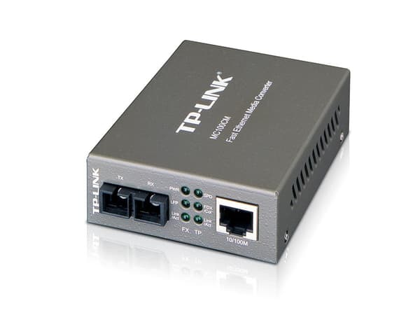 TP-Link MC100CM - mediekonverter - 10Base-T, 100Base-FX, 100Base-TX - RJ-45 / SC multi-mode - ekstern - op til 2 km - 1310 nm (MC100CM)