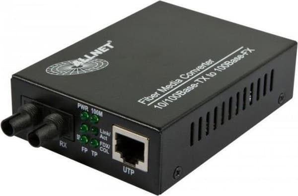 ALLNET ALL-MC107-ST-MM 100Mbit/s Multimode Sort netværksmediekonverter