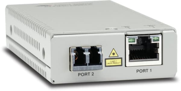 Allied Telesis AT MMC2000/LC - Mediekonverter - GigE - 10Base-T, 1000Base-SX, 100Base-TX, 1000Base-T - RJ-45 / 2 x LD multimode - op til 500m - 850nm
