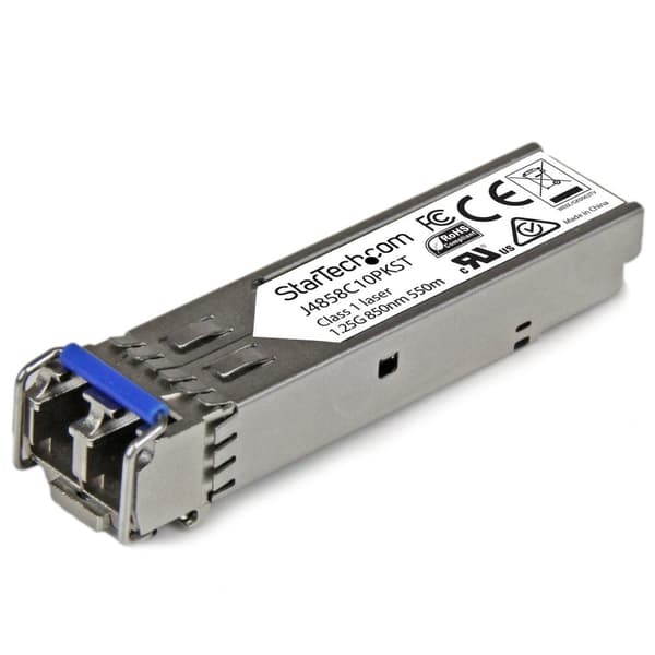 StarTech Gigabit Fiber SFP Transceiver Modul - HP J4858C kompatibel - MM LC m/ DDM - 550m - 10 stk.