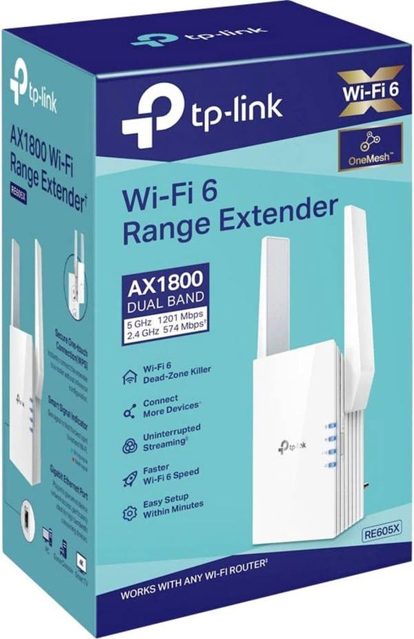 TP-LINK AX1800 Wi-Fi-kantamanlaajennin