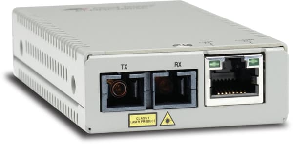 Allied Telesis AT MMC200/SC - Mediaomvandlare - 100Mb LAN - 10Base-T, 100Base-FX, 100Base-TX - RJ-45 / SC multiläge - upp till 2 km - 1310 nm - TAA-ko