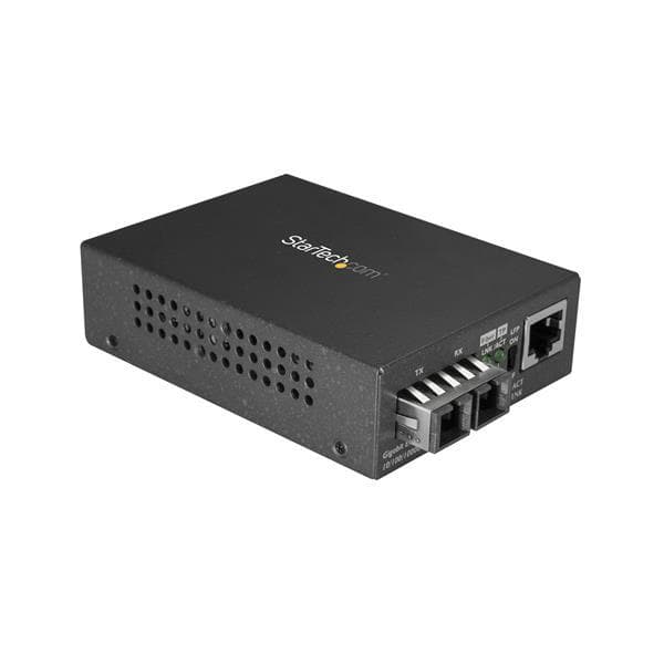 StarTech.com Gigabit Ethernet till SC Fiber Media Converter - 1000Base-SX - Multimode 550 m - Media Converter - 100Mb LAN - 1000Base-SX, 100Base-TX, 1