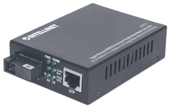 Intellinet - SFP (mini-GBIC) transceivermodul - Gigabit Ethernet - 1000Base-LX - LC single mode - op til 20 km - 1550 (TX) / 1310 (RX) nm (545075)