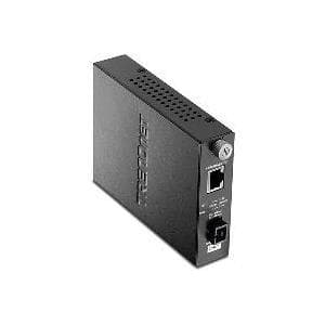 TRENDnet TFC-110S20D3I Intelligent 100Base-TX till 100Base-FX Dual Wavelength Single Mode SC Fiber Converter TX1310 (20km)