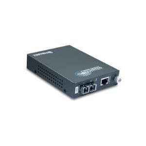 TRENDnet TFC-1000S20 - Media Converter - GigE - 1000Base-LX, 1000Base-T - RJ-45 / SC enkelläge - upp till 20 km - 1300nm