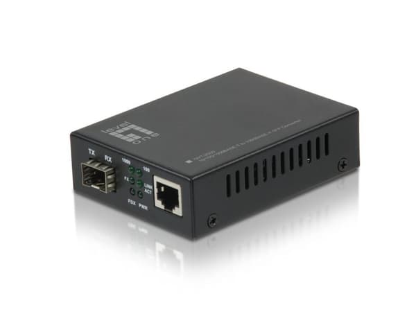 LevelOne GVT-2000 - Mediekonverter - RJ-45 / SFP (mini-GBIC) (GVT-2000)