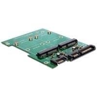DeLOCK Converter SATA 22 pin > mSATA - Lagercontroller (mSATA) - SATA 6Gb/s - SATA 6Gb/s (62480) Sort, Grøn
