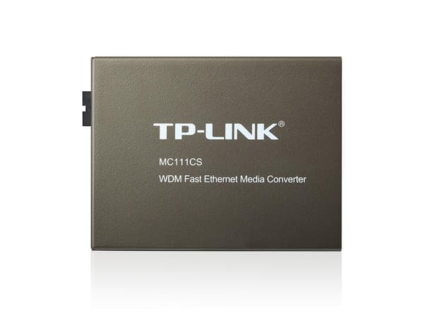 TP-LINK MC111CS - Mediekonverter - 100Mb LAN - 10Base-T, 100Base-FX, 100Base-TX - RJ-45 / SC single mode - op til 20 km - 1550 (TX) / 1310 (RX) nm