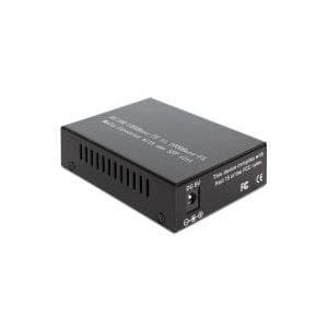 DeLOCK Media Converter 1000Base-T til SFP - Fibermediekonverter - 10Base-T, 1000Base-LX, 1000Base-SX, 100Base-TX, 1000Base-T - RJ-45 / SFP (mini-GBIC)