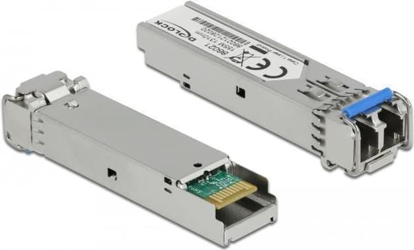 Delock - SFP (Mini-GBIC) transceivermodul - 100Mb LAN - 100Base-FX - LC enkelläge - upp till 20 km - 1310 nm (86021)