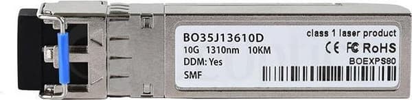 Yhteensopivat siirtymäverkot TN-10GSFP-LR1M BlueOptics BO35J13610D SFP+ lähetin-vastaanotin, LC-Duplex, 10GBASE-LR, yksimuotokuitu, 1310nm, 10KM, 0°C/