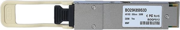 Yhteensopiva Extreme Networks QSFP-40G-ESR4 BlueOptics BO25K859S3D QSFP lähetin-vastaanotin, MPO/MTP, 40GBASE-ESR4, monimuotokuitu, 4x850nm, 300 metri