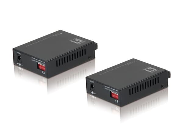 LevelOne FVT-2202 netværksmediekonverter 100 Mbit/s Sort
