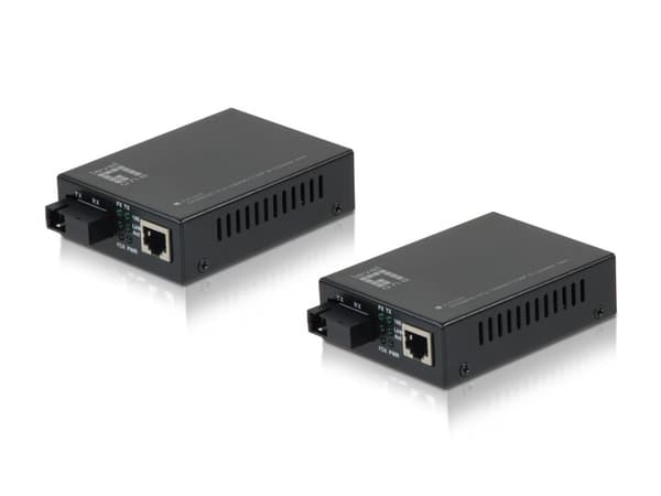 LevelOne FVT-2202 netværksmediekonverter 100 Mbit/s Sort